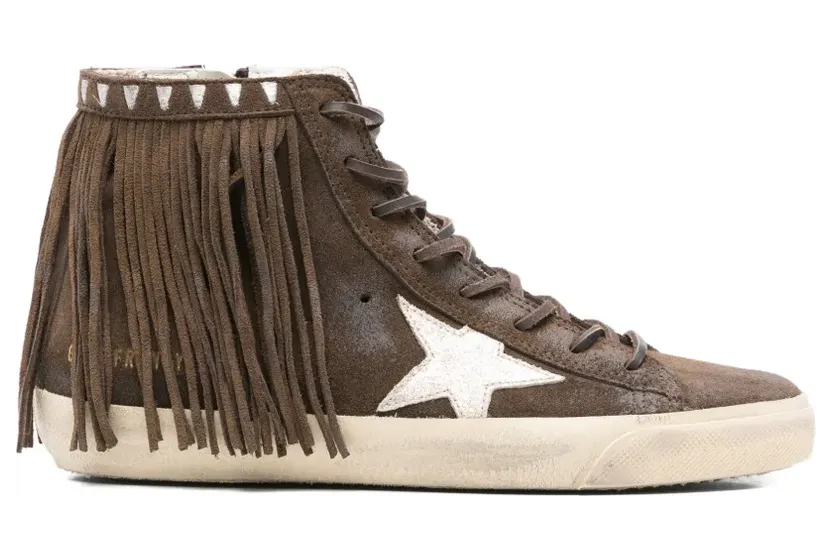 Golden Goose Francy Sneakers mit Sternmotiv – Braun (GWF00903F007250)