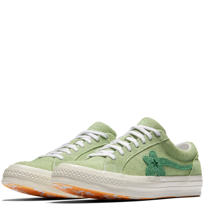 Converse One Star Ox Tyler the Creator Golf Le Fleur Jade Lime Green/White (160327C)