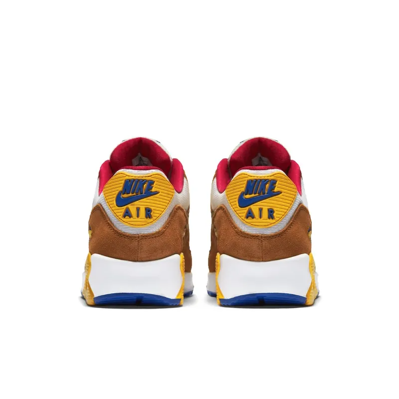 Nike Air Max 90 Curry White/Metallic Gold-Tawny-Game Royal (700155-107)