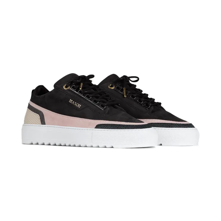 Mason Garments Firenze Nubuck/Suede/Stamp Black/Pink/Creme/Black (FW20-15C)
