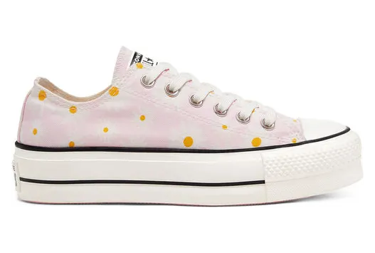 Converse Camp Daisies Platform Chuck Taylor All Star Low Top für Damen Black Black (568934C)
