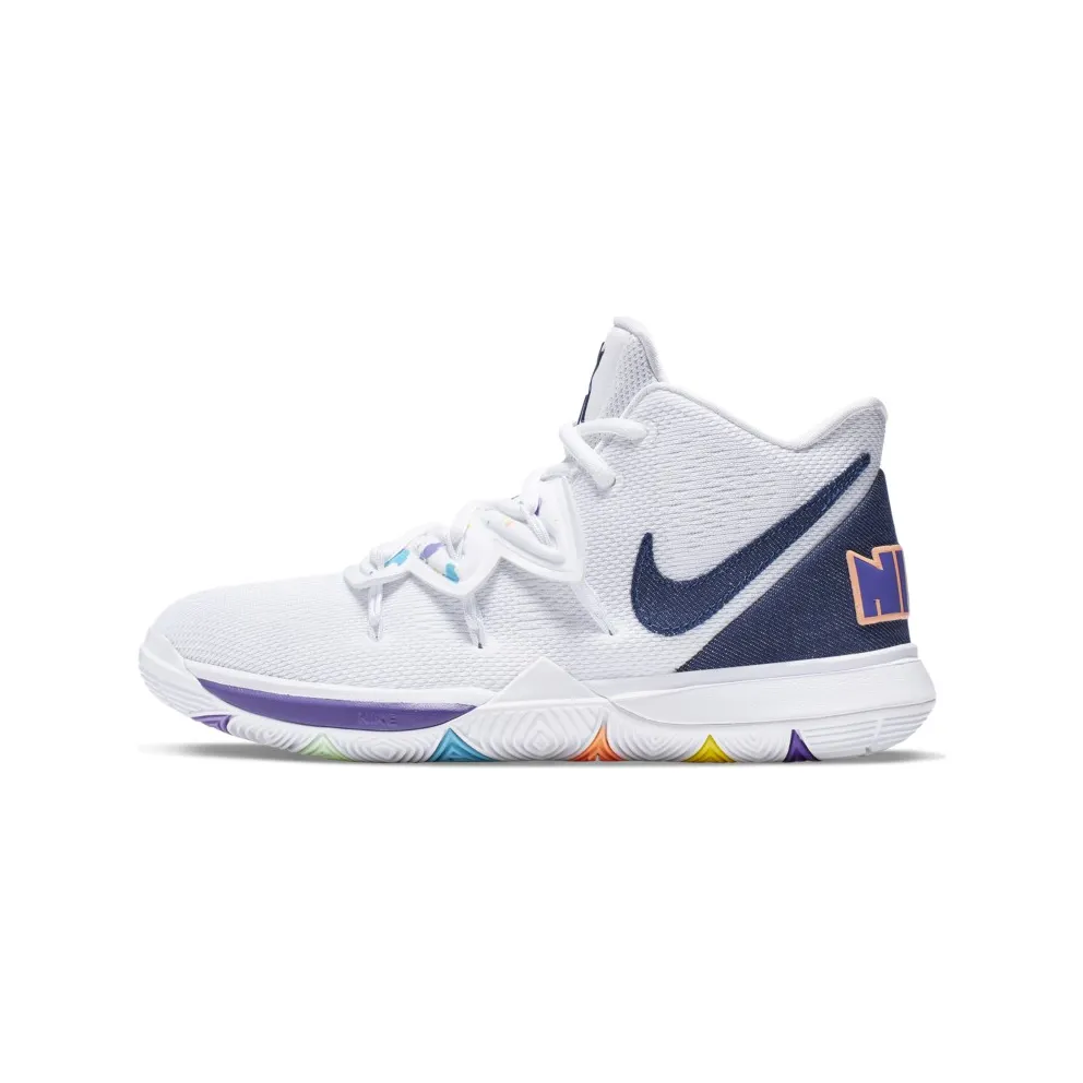 Nike Kyrie 5 White Denim (GS) White/Deep Royal Blue-Glacier Blue (AQ2456-101)