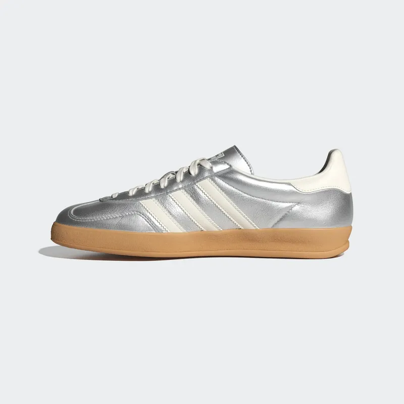 Adidas Gazelle Indoor Silver Metallic / Core White / Core Black (JR1206)