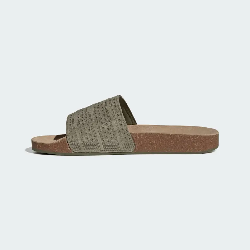 Adidas adilette Slides Medium Dark Khaki / Medium Dark Khaki / Medium Dark Khaki (JR3595)