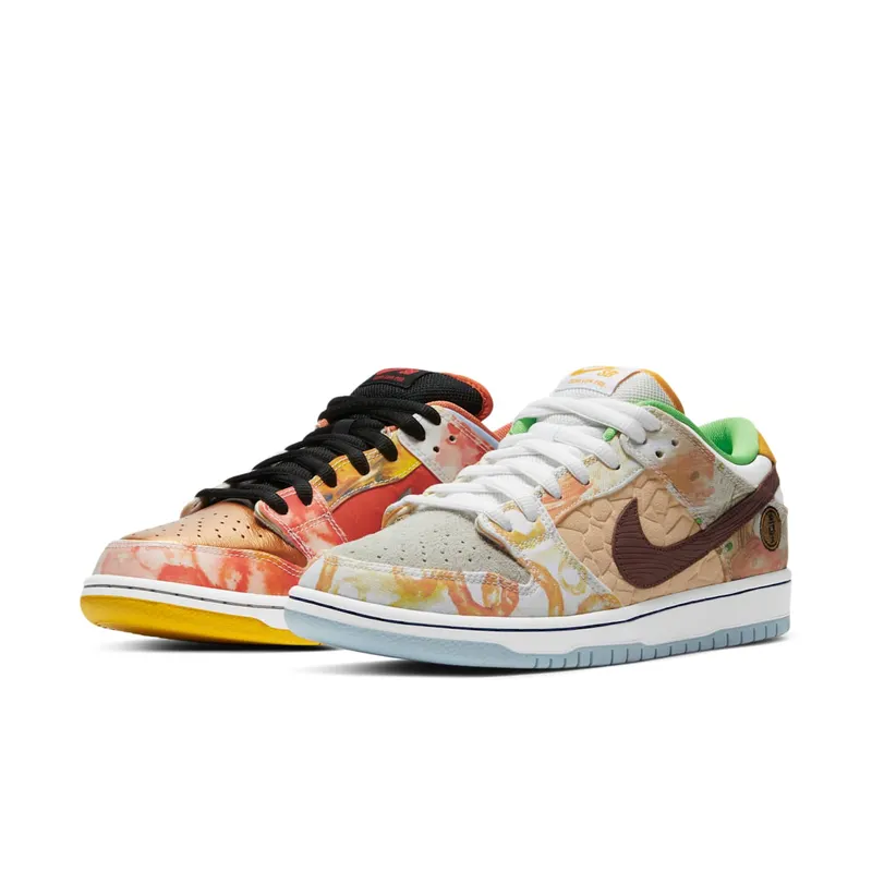 Nike SB Dunk Low Street Hawker (2021) Metallic Copper/Light Silver-Pueblo Brown-Metallic Silver (CV1628-800)