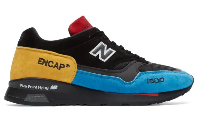 New Balance 1500 Made in England ‘Multi Black’ Black/Blue/Yellow/Red (M1500UCT)