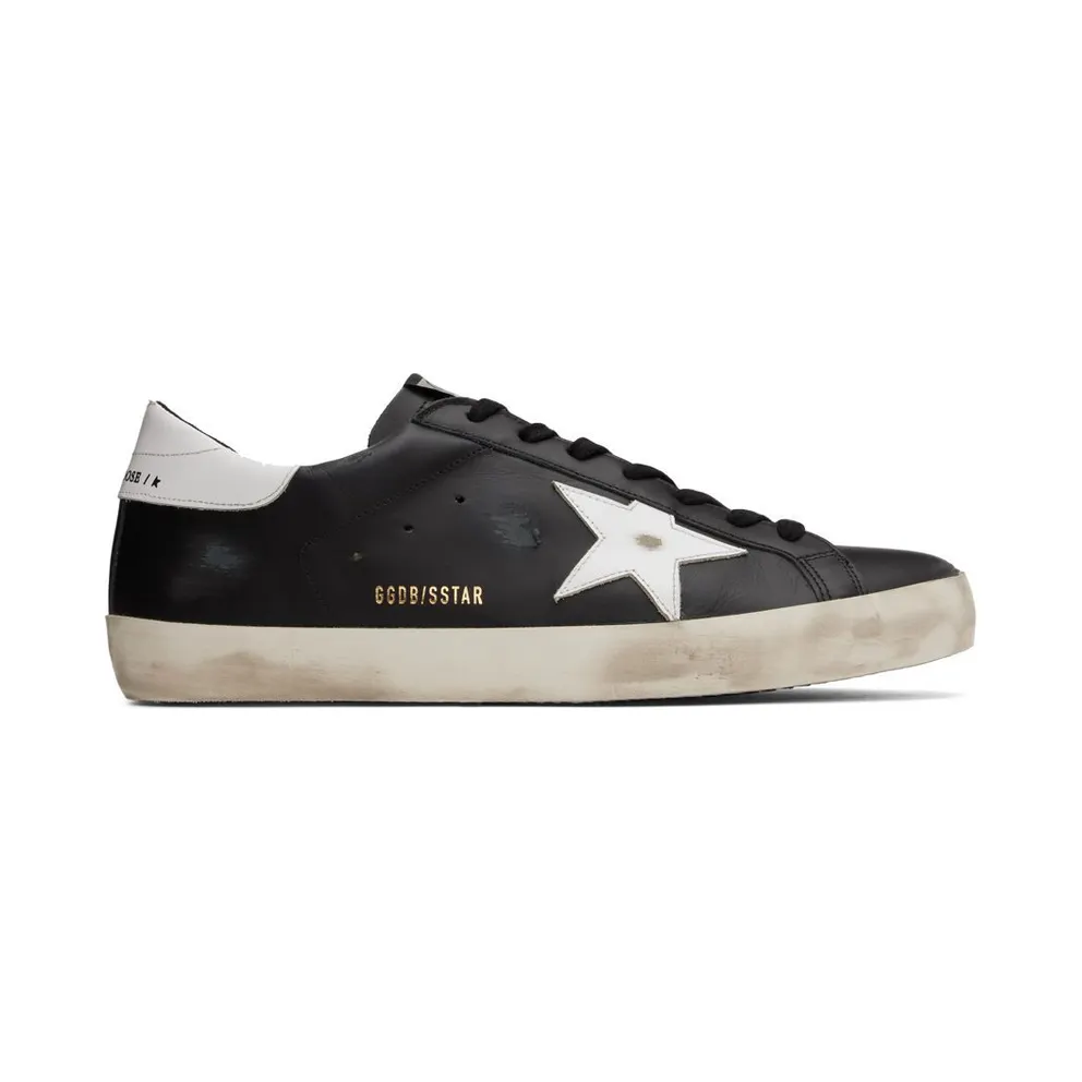 Golden Goose Super-Star Black White Leather (GMF00101F00032180203)