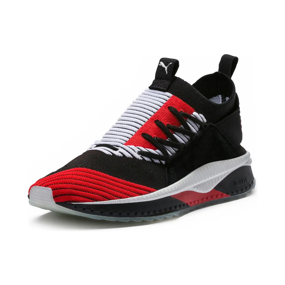 Puma Tsugi Jun Cubism Black White Scarlet Black/White-Flame Scarlet (365490-02)