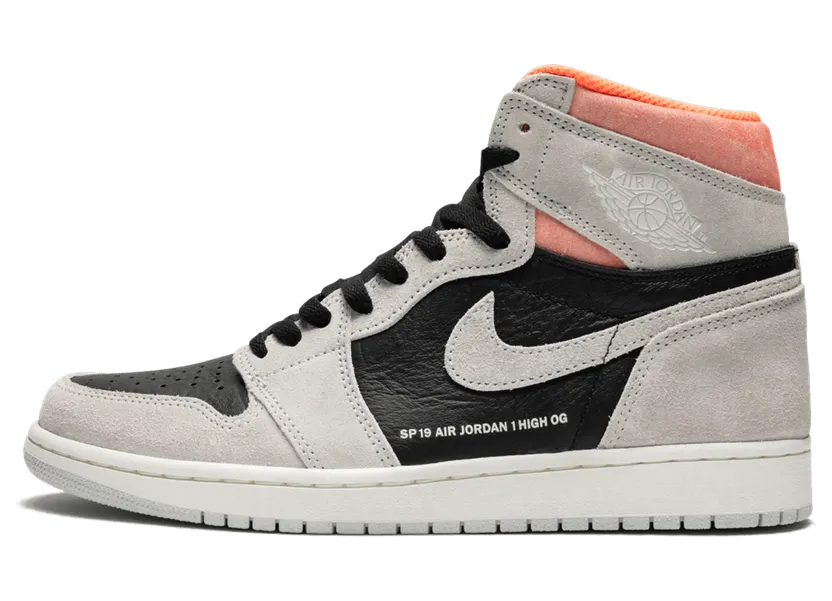 Air Jordan 1 Retro High OG Grey Crimson (555088-018)