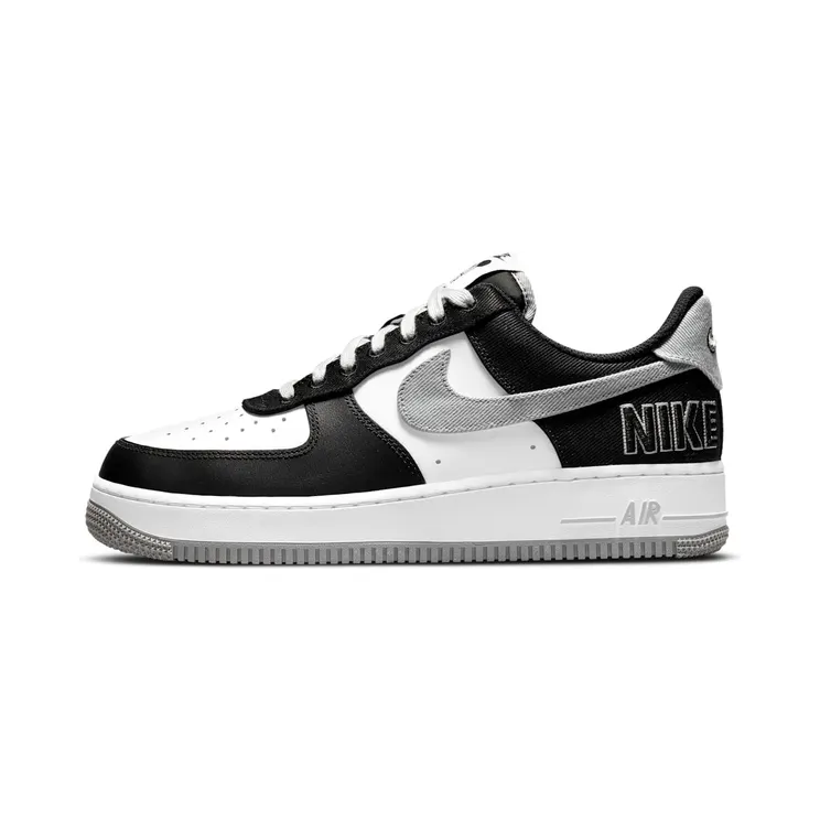 Nike Air Force 1 LV8 EMB ‘Black Flat Silver’ (2021) “Black / White / Pine Green / Flat Silver” (CT2301-001)