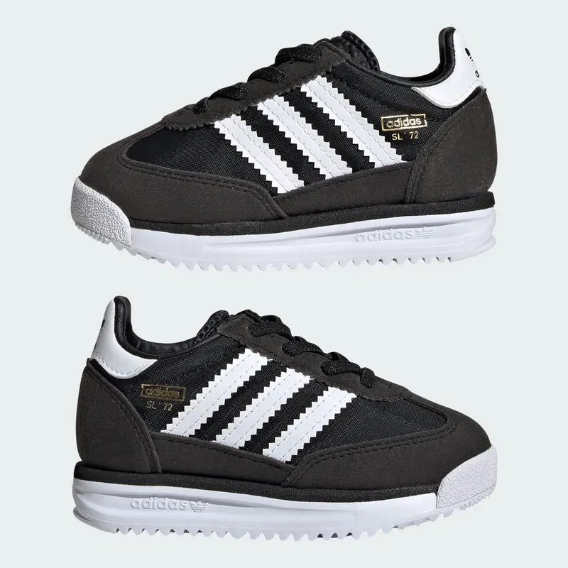 Adidas SL 72 RS Elastic Laces Kids Core Black / Cloud White / Blue (IH2978)