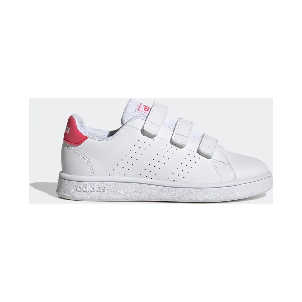 Adidas Advantage Court Lifestyle Hook-and-Loop Cloud White / Real Pink / Core Black (GW6495)