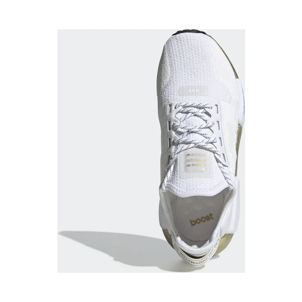 adidas NMD V2 Cloud White Gold Metallic (W) Cloud White/Cloud White/Gold Metallic (FW5450)
