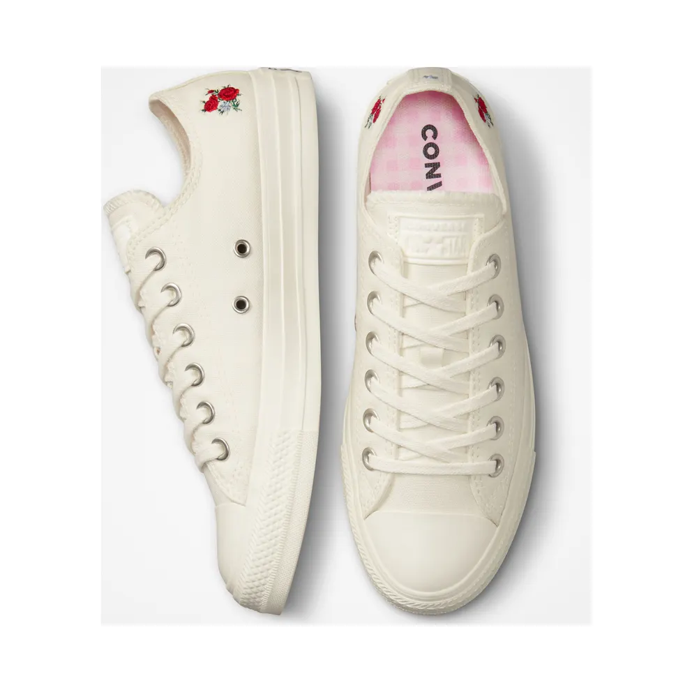 Converse Chuck Taylor All Star Embroidered Floral Egret/egret/sunrise Pink