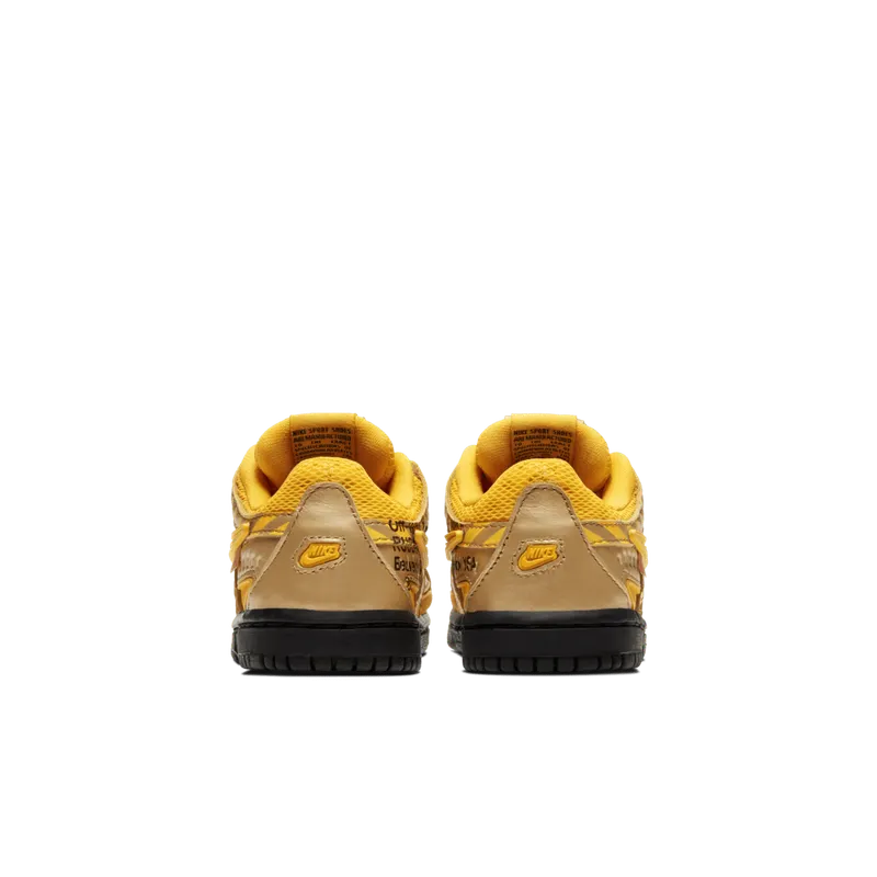 Nike Air Rubber Dunk Off-White University Gold (TD) University Gold/University Gold-Black (CW7444-700)