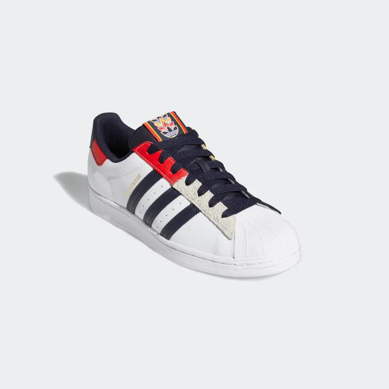 adidas Superstar Cloud White / Legend Ink / Red (H05250)