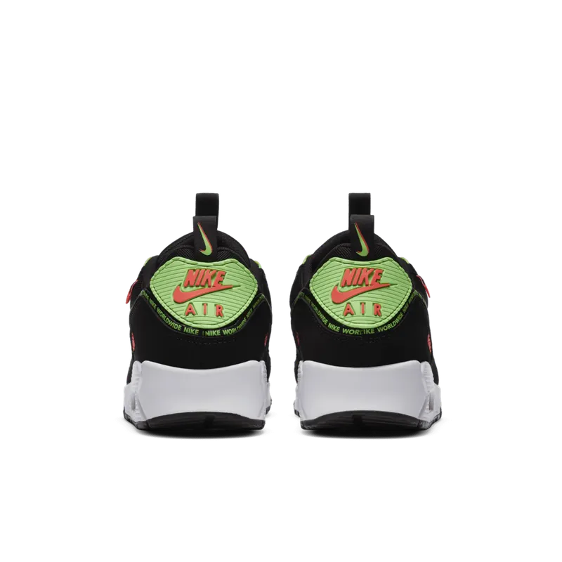 Nike Air Max 90 Worldwide Pack Black Black/Green-Red-White (CK6474-001)