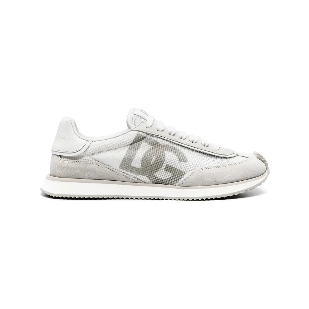 Dolce & Gabbana Mixed-material DG Cushion “White/Grey” (CS2288 A5355 8B930)