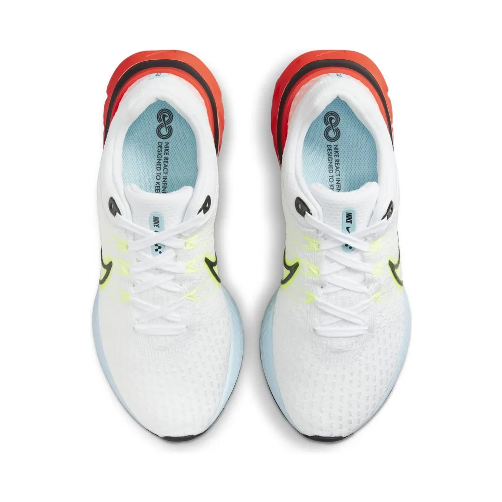 Nike React Infinity Run Flyknit 3 Road Running White (DX3351-100)