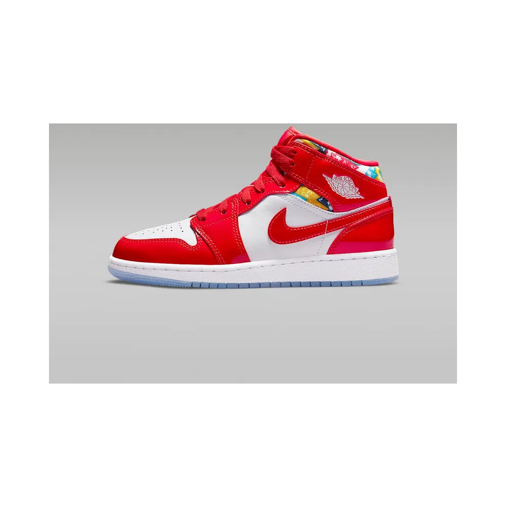 Air Jordan 1 Mid SE Barcelona Sweater (GS) (DC7248-600)