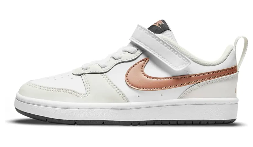 Nike Court Borough Low 2 White Metallic Bronze (BQ5451-116)