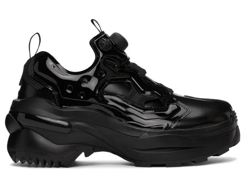 Maison Margiela Black Reebok Edition Tabi Instapump Chunky Sneakers (S57WS0404 P3801)