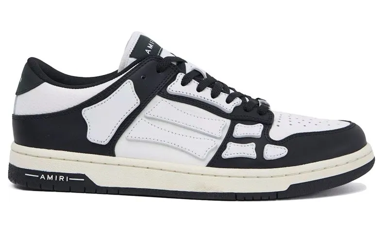 AMIRI Skel Top Low Black White (MFS003-004)