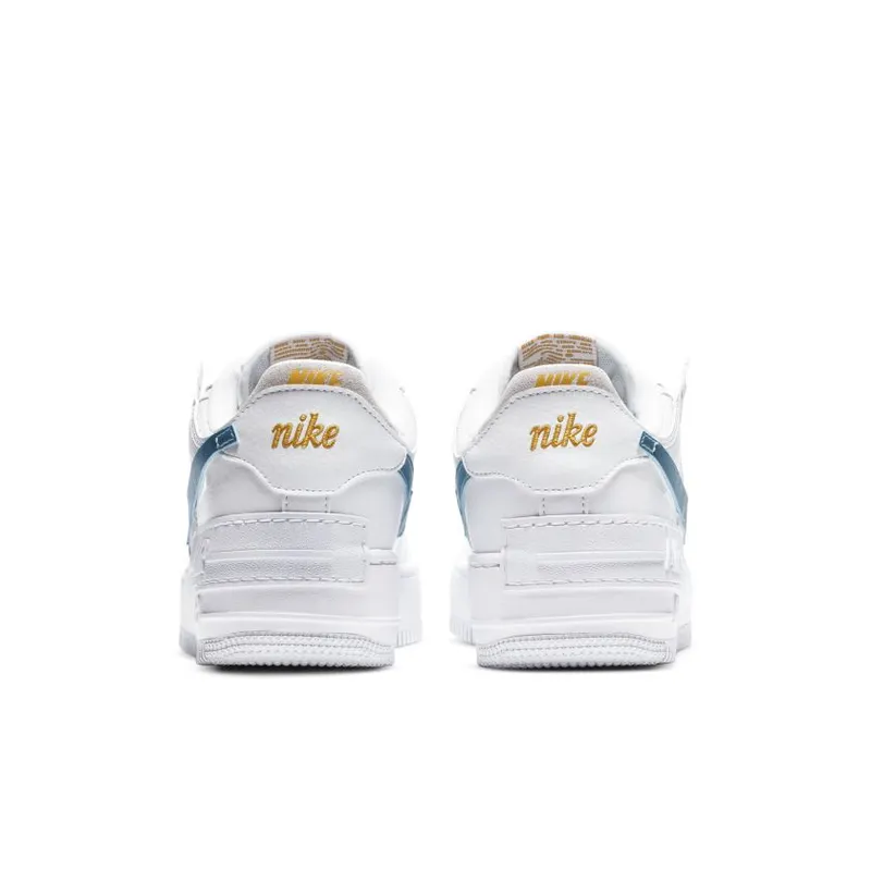 Nike Air Force 1 Shadow White Vast Grey Glacier Ice (W) White/Vast Grey-University Gold-Glacier Ice (DA4286-100)