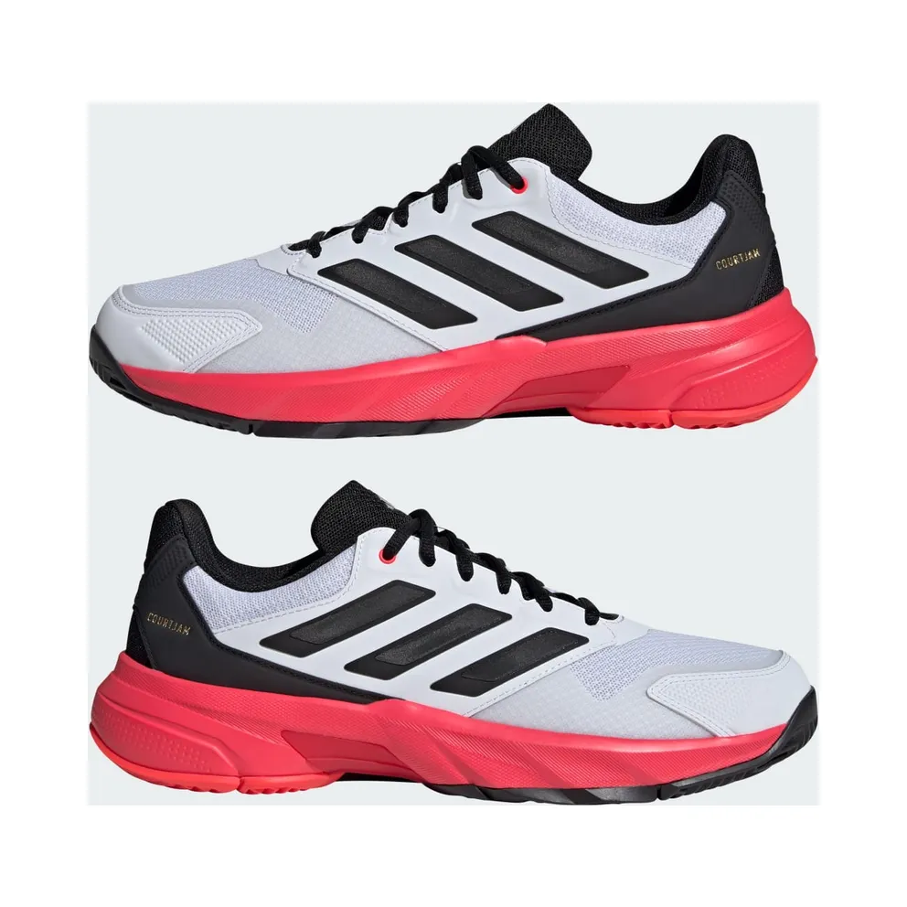 Adidas Courtjam Control 3 Tennis Cloud White / Core Black / Lucid Red (IH3092)