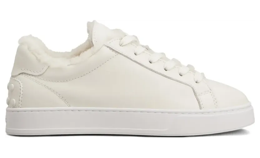 Tod’s Sneakers met lammy afwerking – Beige (XXW04L0JR90JUS)