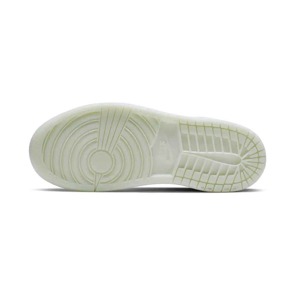 Jordan 1 Mid Glow-In-The-Dark (PS) Black/Ember Glow-Barely Volt-Light Soft Pink-Jade Aura (AV5173-076)