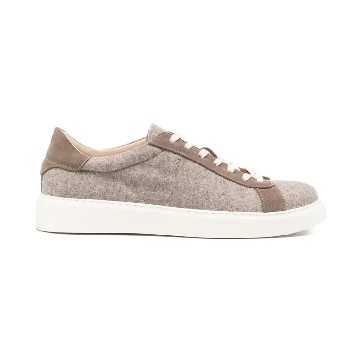 Eleventy Sneakers met suède afwerking en vlakken – Beige (N77SCAN02SCA0N005)