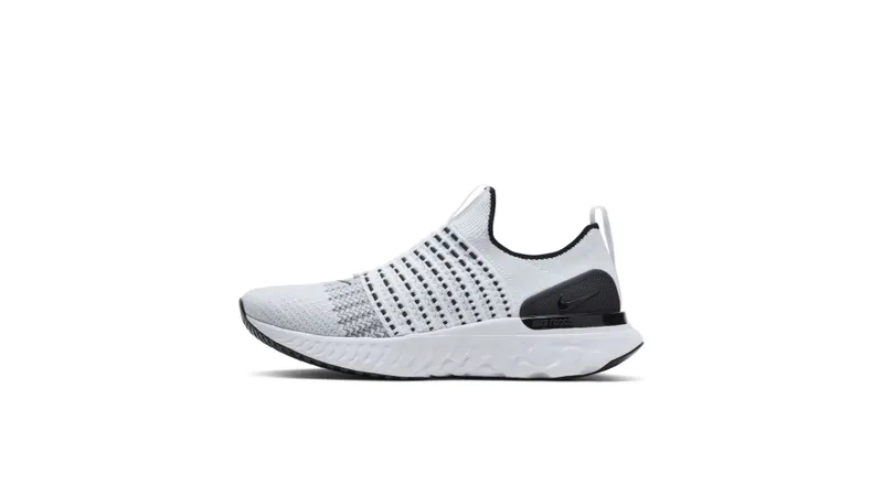 Nike React Phantom Run Flyknit 2 White Black White/White-Black-Pure-Platinum (CJ0277-100)