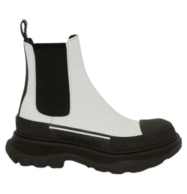 Alexander McQueen Tread Slick Boot White Black (635714WHZ649403)