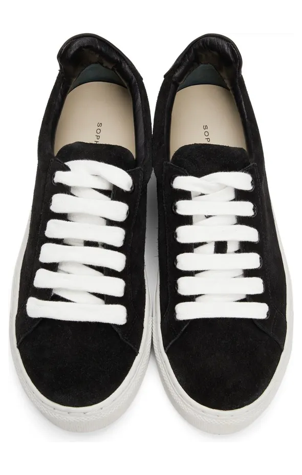 Sophia Webster Black Suede Butterfly Low Sneakers (SAW21173) (5)