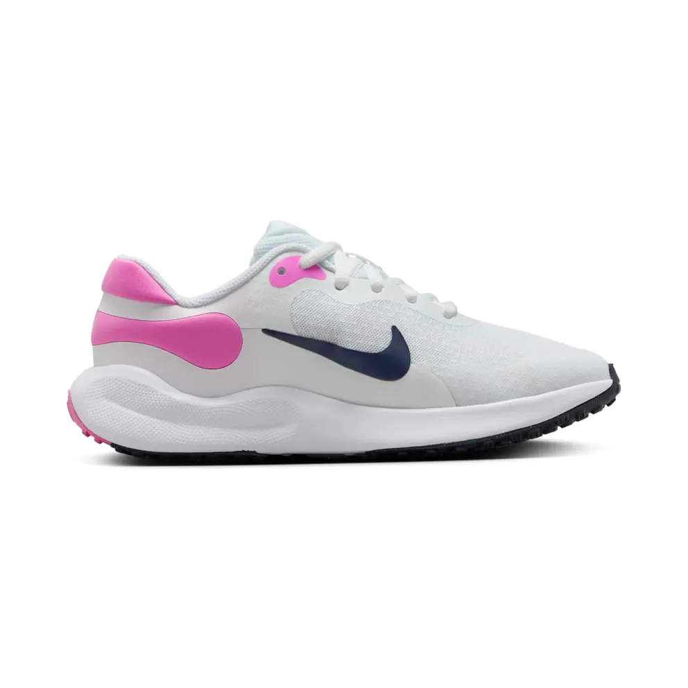 Nike Revolution 7 White Playful Pink Midnight Navy (FB7689-103)