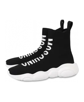 Moschino High Sock Sneakers Teddy Shoes (POLMA15093G18MT0000)