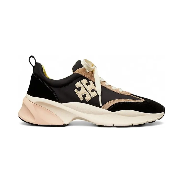 Tory Burch Good Luck Trainer Black Cream Black (83833-001)
