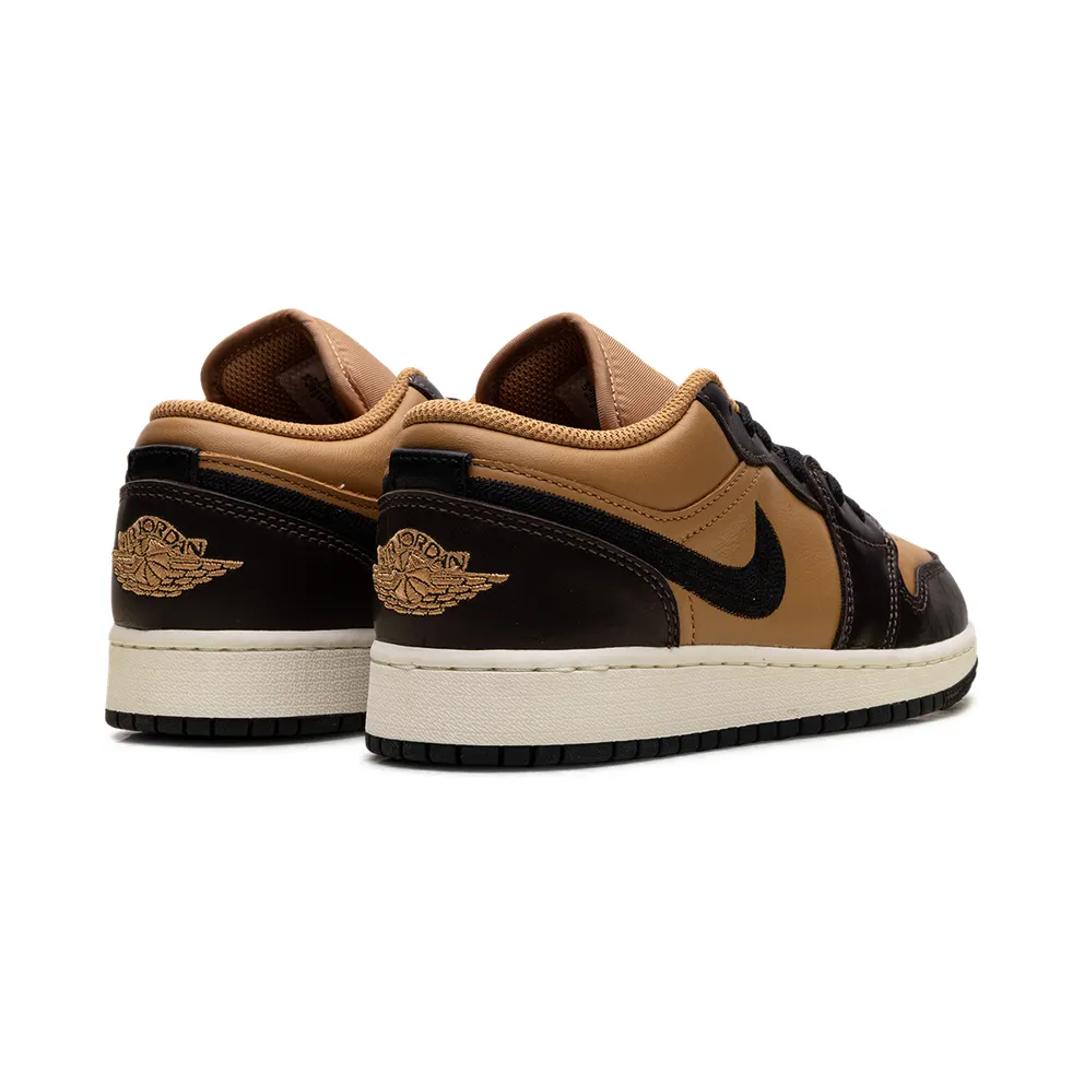 Nike Air Jordan 1 Low SE GS “Flax Baroque Brown” (HQ3604-201)