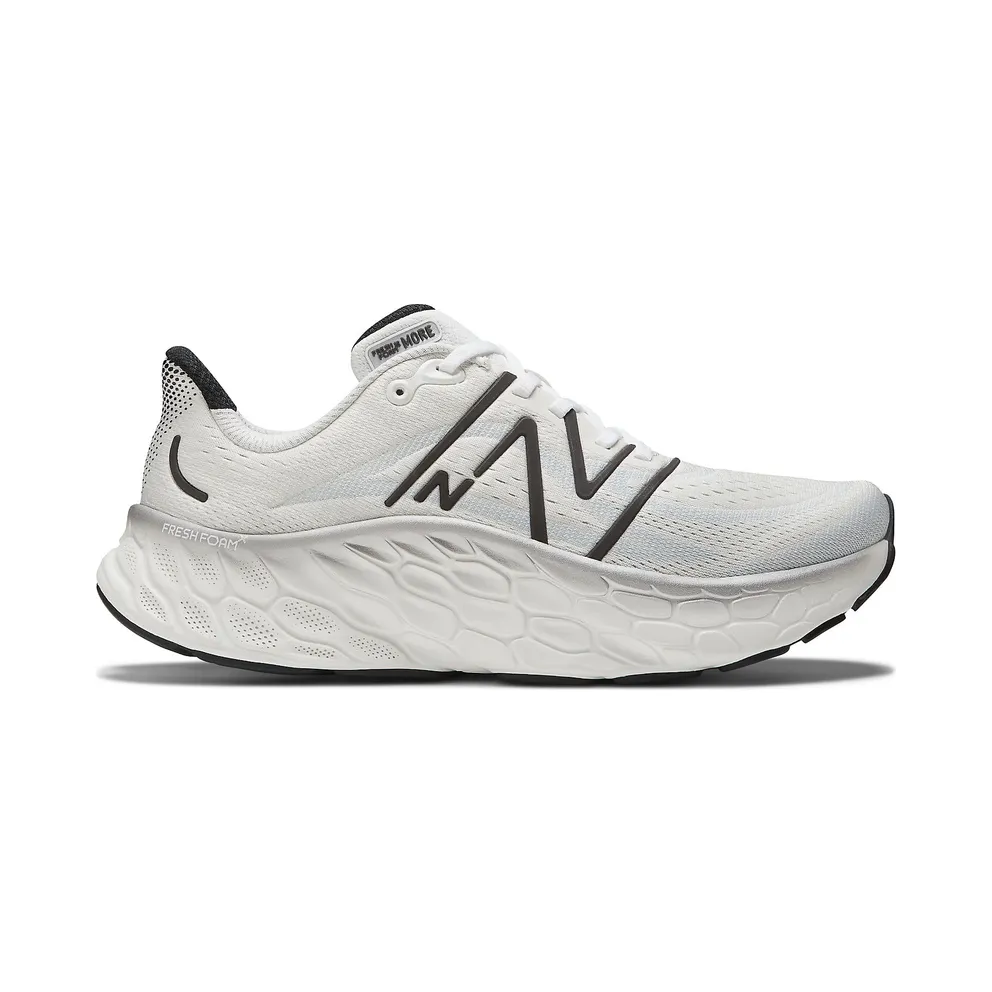 New Balance Fresh Foam X More v4 White Black Metallic (MMORCW4)