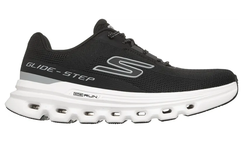 Skechers GO Run Glide-Step Arch Fit “Casion Black / White” (129802BKW)