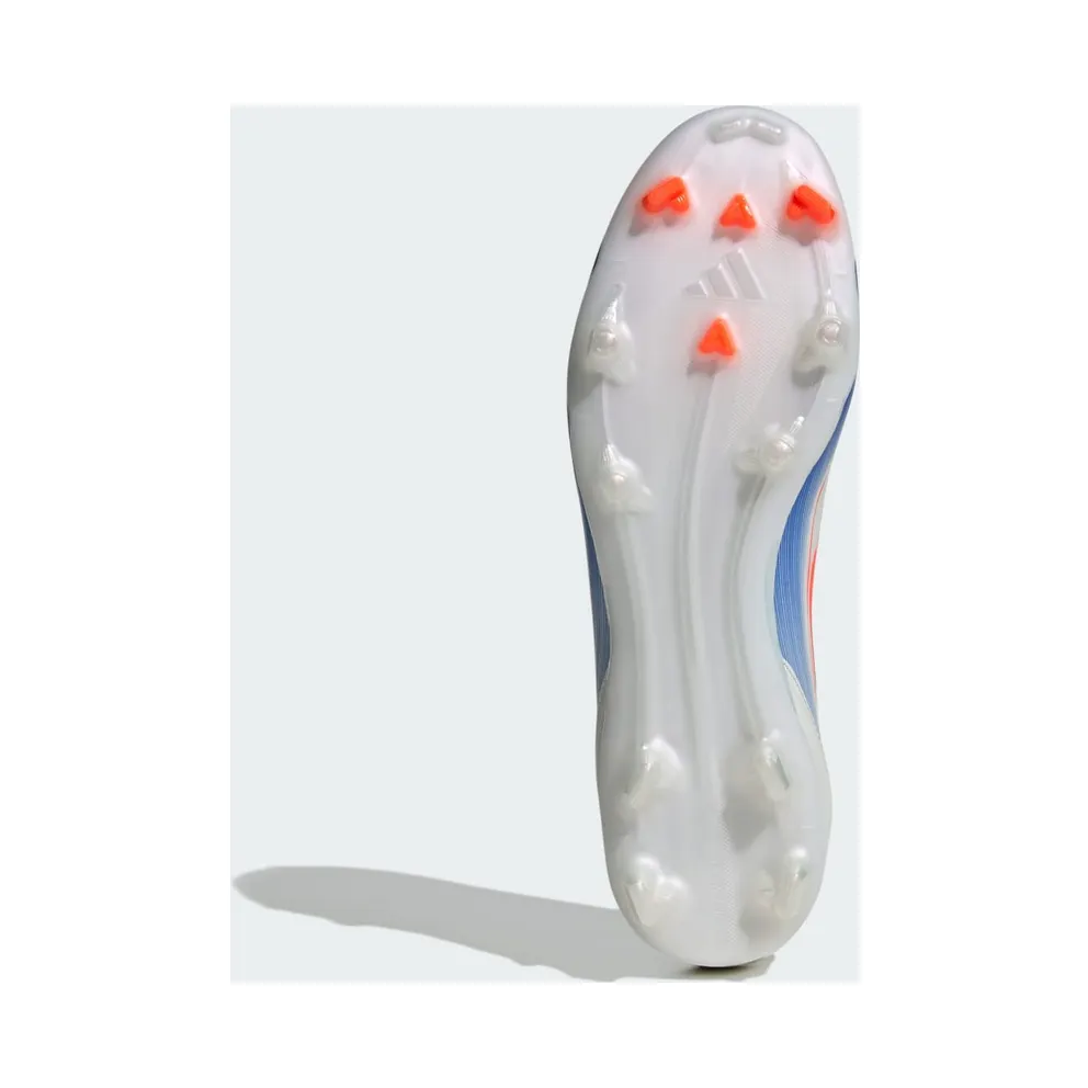 adidas F50 League Laceless Firm/Multi-Ground Cloud White Solar Red Lucid Blue (IE0606)
