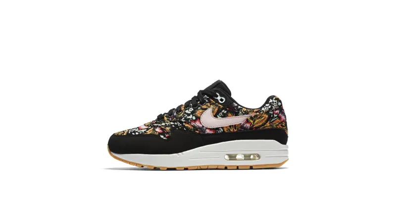 Nike Air Max 1 Spring Mix (W) Black/Silt Red-Summit White-Gum Yellow (633737-003)