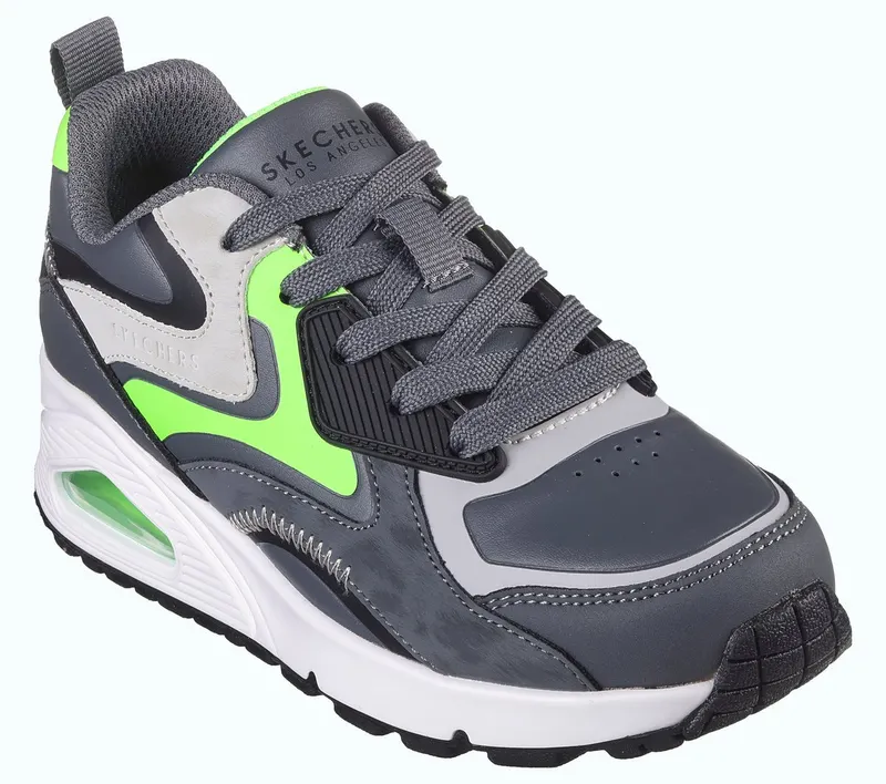 Skechers UNO Gen1 – Color Surge Sneaker Houtskool/Limoen