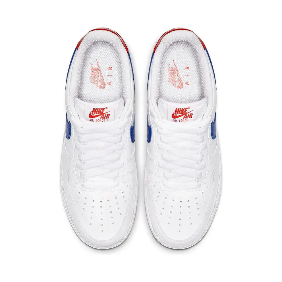 Nike Air Force 1 Low Overbranding White Red Blue White/Habanero Red-Game Royal (CD7339-100)