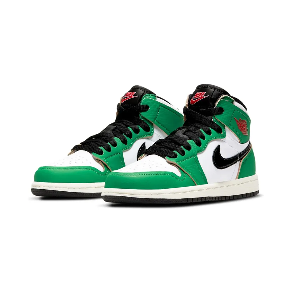 Jordan 1 Retro High Lucky Green (PS) Lucky Green/White-Black-Sail (CU0449-300)
