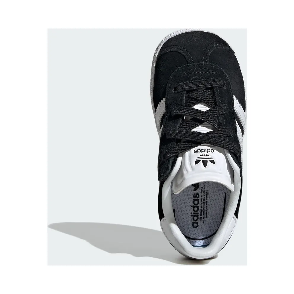 Adidas Gazelle Comfort Closure with Elastische Veters Kids Core Black / Cloud White / Cloud White (IH0338)