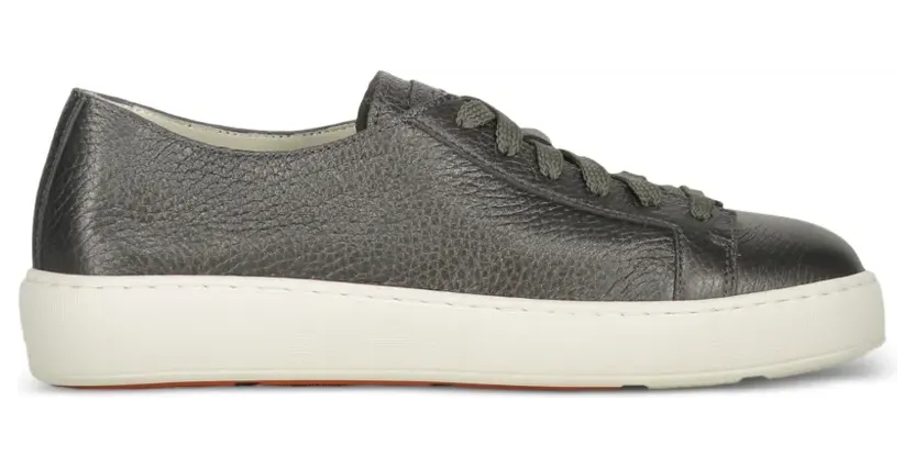 Santoni Sneakers aus Leder – Grau (WBCE53853BARCFAS)