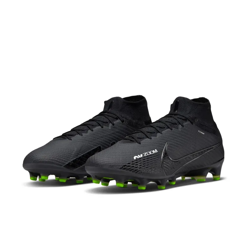 Nike Zoom Mercurial Superfly 9 Elite AG-Pro Black White Volt (DJ5165-001)