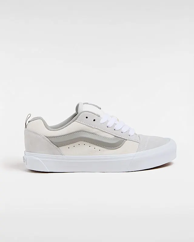 Vans Knu Skool Skate Shoes “Tri-Tone Block Light Grey / White” (VN000D22BH7)